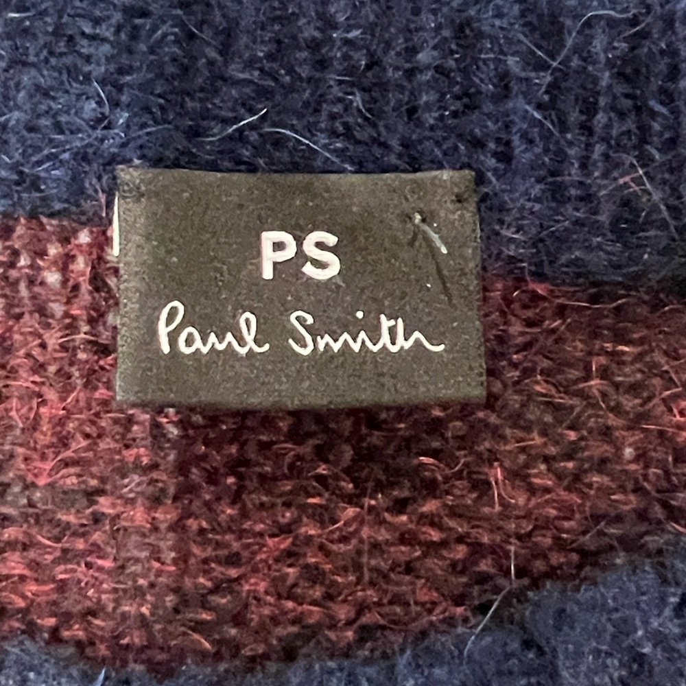Paul Smith women’s striped mohair blend crewneck sweater size Large - Picture 6 of 9